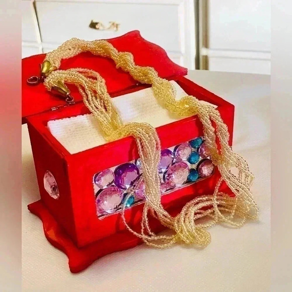 🏵️Vintage beaded necklace 🏵️ - Picture 1 of 7